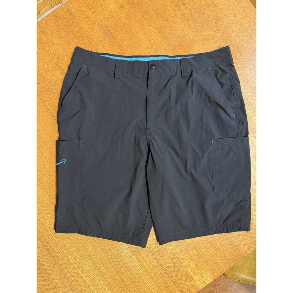 Amazon Luly Yang Shorts Mens XL Black Delivery Cargo Stretch Comfort Workwear